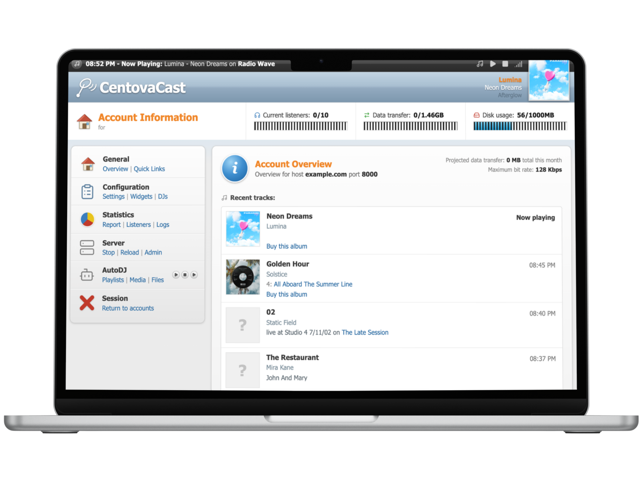 AutoDJ automation scheduler — FreeSHOUTcast